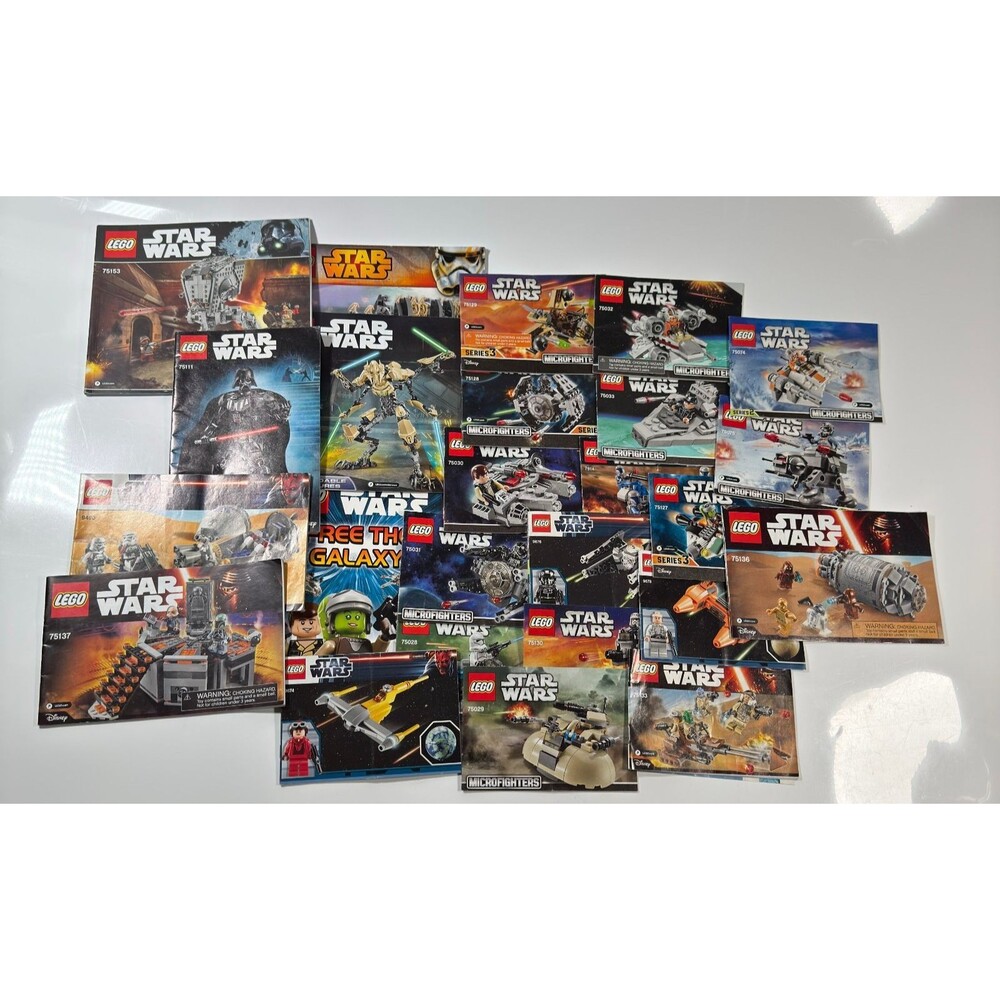 LEGO Star Wars Instruction Manuals Lot Booklet Booklet Bundle ONLY No Bricks